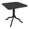 Τραπέζι Icon pakoworld PP σε ανθρακί απόχρωση 80x80x74.5εκ 253-000116