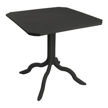 Τραπέζι Icon  pakoworld PP σε ανθρακί απόχρωση 80x80x74.5εκ 253-000116
