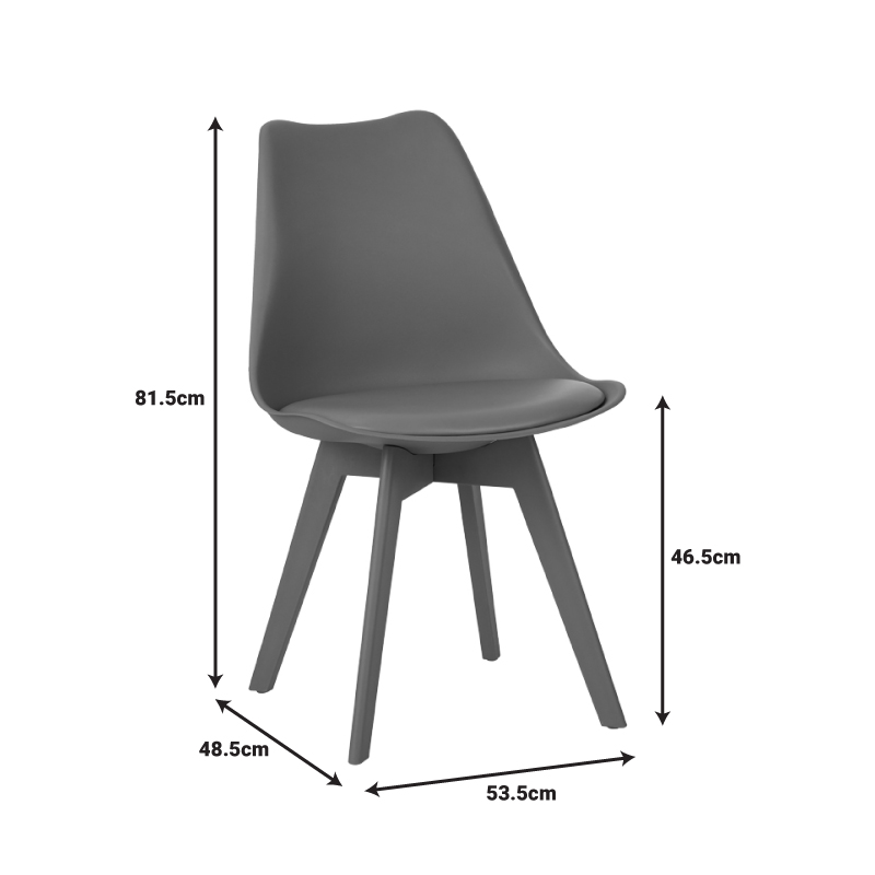 Καρέκλα Gaston I PP-PU σε μέντα απόχρωση 48.5x53.5x81.5εκ - Image 6