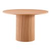 Τραπέζι Mesa pakoword MDF σε Oak απόχρωση Φ120x75εκ 278-000014