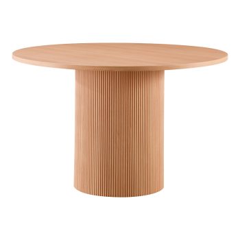 Τραπέζι Mesa pakoword MDF σε Oak απόχρωση Φ120x75εκ 278-000014