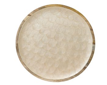 Διακοσμητική Πιατέλα mangowood με foodsafe λάκα 37