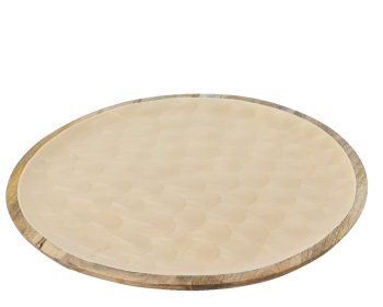 Διακοσμητική Πιατέλα mangowood με foodsafe λάκα 37,5εκ