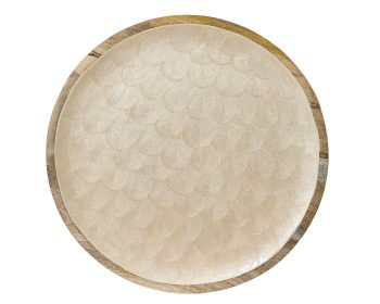 Διακοσμητική Πιατέλα mangowood με foodsafe λάκα 48εκ 847995