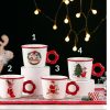 ΚΟΥΠΑ XMAS ΛΕΥΚΟ/ΚΟΚΚΙΝΟ - 4 ΣΧΕΔΙΑ
