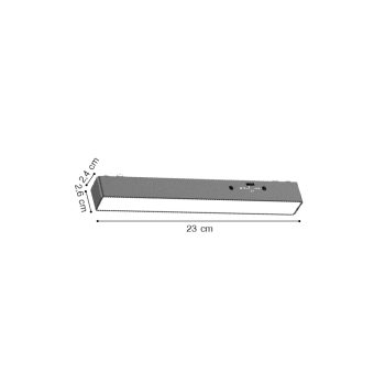 Alternative view of Inlight Γραμμικό φωτιστικό LED 7W 3CCT για Ultra Thin ράγα σε λευκή απόχρωση D:23X2,6X2,4cm (TMU0040-White)
