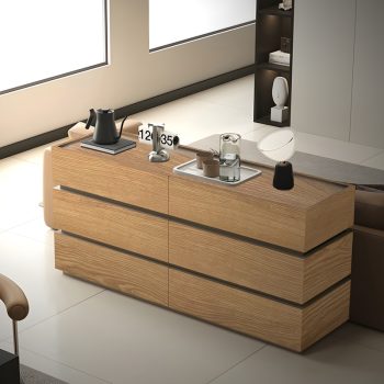 Alternative view of Συρταριέρα Sonlen  mdf σε oak απόχρωση 120x40x72εκ