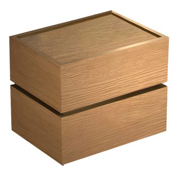 Κομοδίνο Sonlen pakoworld mdf σε oak απόχρωση 60x40x44.5εκ 072-000140