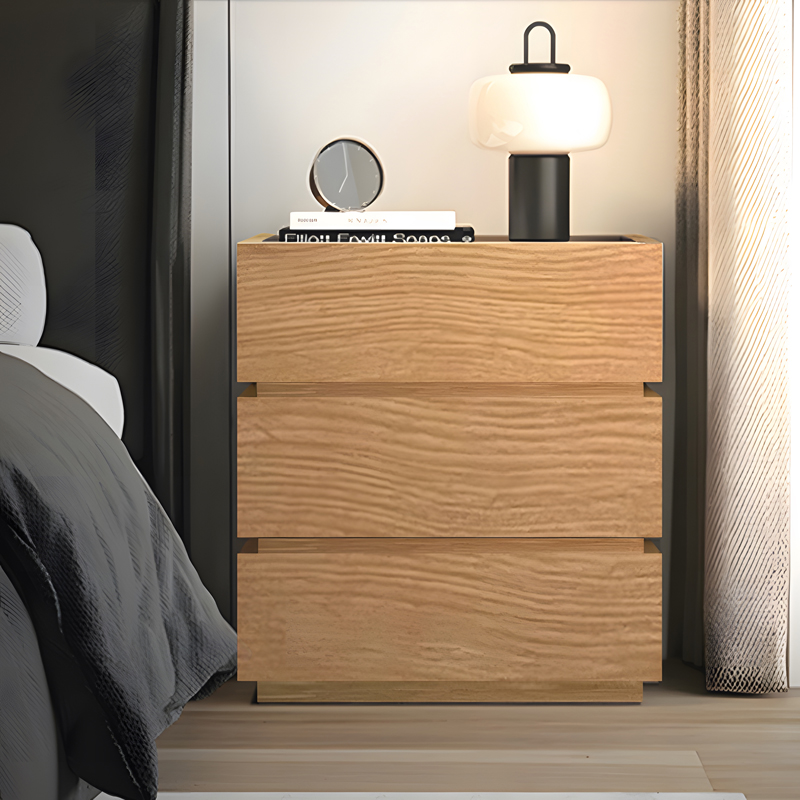 Κομοδίνο Sonlen mdf σε oak απόχρωση 60x40x66εκ - Image 2