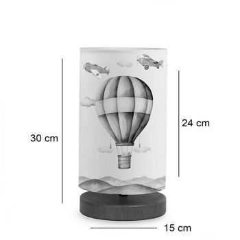 Alternative view of Παιδικό επιτραπέζιο φωτιστικό Balon  πολύχρωμο Φ15x30εκ