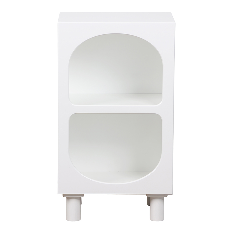 Κομοδίνο Emersi MDF σε λευκή απόχρωση 40x32x70εκ - Image 3