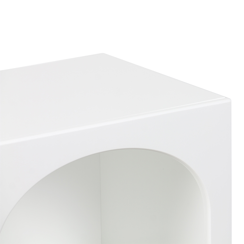 Κομοδίνο Emersi MDF σε λευκή απόχρωση 40x32x70εκ - Image 4