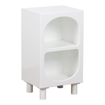 Κομοδίνο Emersi pakoworld MDF σε λευκή απόχρωση 40x32x70εκ 260-000025