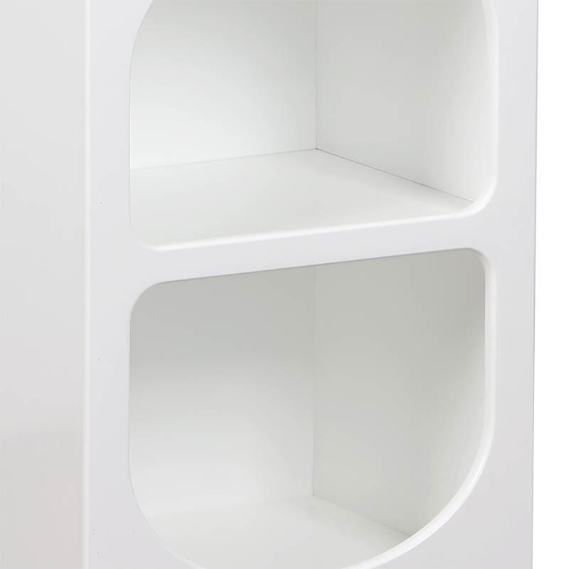 Κομοδίνο Emersi MDF σε λευκή απόχρωση 40x32x70εκ - Image 5