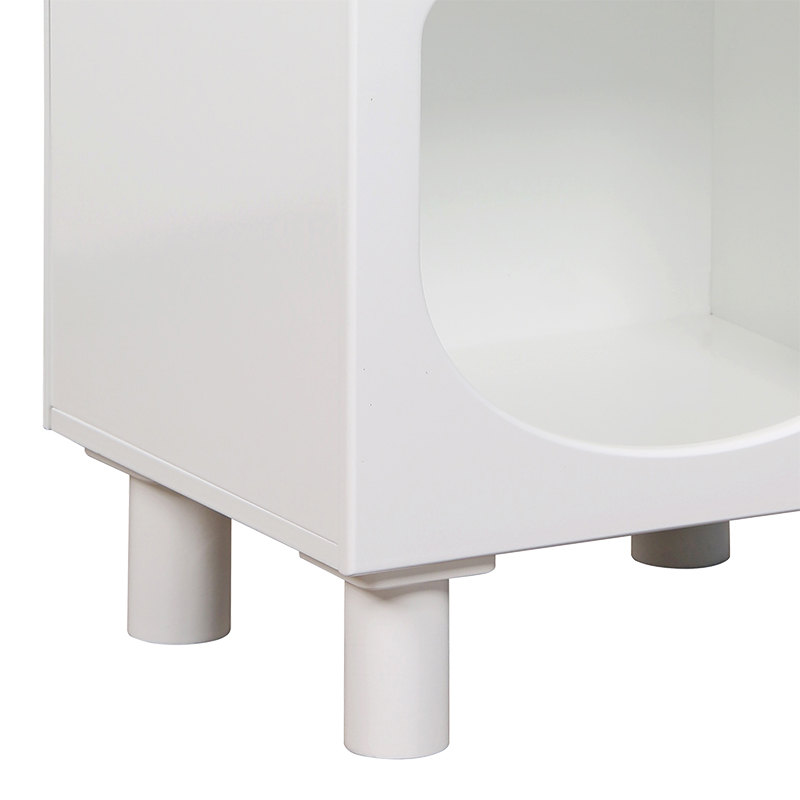 Κομοδίνο Emersi MDF σε λευκή απόχρωση 40x32x70εκ - Image 6
