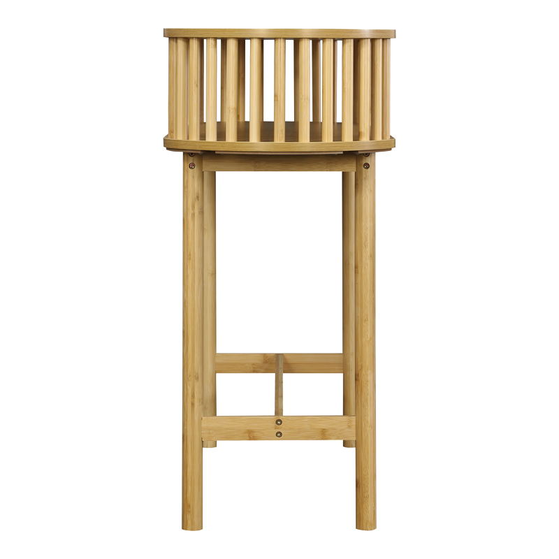 Κονσόλα Nodial MDF/Bamboo σε φυσική απόχρωση 120x39x85εκ - Image 3
