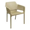 Πολυθρόνα Oviez pakoworld pp σε cappuccino απόχρωση 59x58x79εκ 326-000028