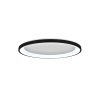 Inlight Πλαφονιέρα οροφής LED 38W 3CCT από μαύρο μέταλλο και ακρυλικό D:80x5cm (42044-A-Black)