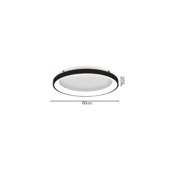 Alternative view of Inlight Πλαφονιέρα οροφής LED 28W 3CCT από λευκό μέταλλο και ακρυλικό D:80x5cm (42044-B-White)