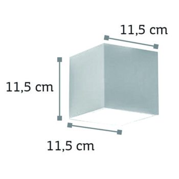Alternative view of InLight Επιτοίχιο φωτιστικό λευκό από γύψο 1XG9 D:11,5cm (43414)
