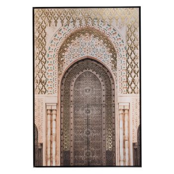 THE ORIENTAL DOOR ΕΛΑΙΟΓΡΑΦΙΑ 80Χ120ΕΚ ΜΕ ΜΑΥΡΗ ΚΟΡΝΙΖΑ ΣΕ ΤΥΠΩΜΕΝΟ ΚΑΜΒΑ