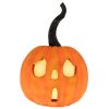 ΠΟΡΤΟΚΑΛΙ ΚΕΡΑΜΙΚΗ ΚΟΛΟΚΥΘΑ ΚΗΡΟΠΗΓΙΟ HALOWEEN 18Χ18Χ26ΕΚ ΜΕ ΦΩΣ