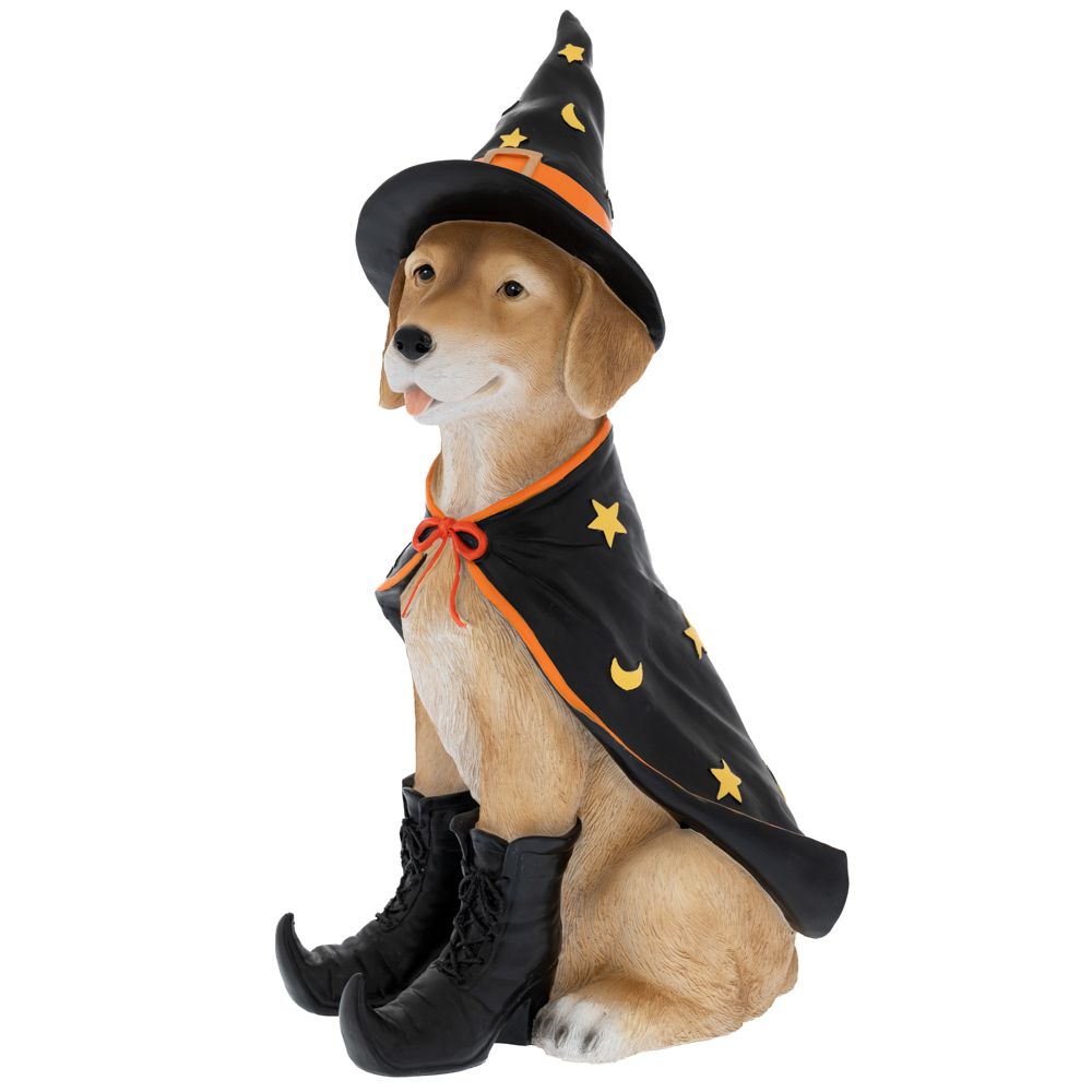 ΜΑΥΡΗ ΜΠΕΖ ΠΟΛΥΡΕΖΙΝ ΦΙΓΟΥΡΑ ΣΚΥΛΟΥ HALLOWEEN 18Χ25Χ47ΕΚ
