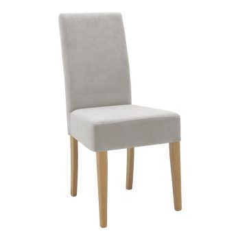 Καρέκλα Ditta pakoworld ύφασμα γκρι-πόδι sonoma 44x56x96εκ 047-000061