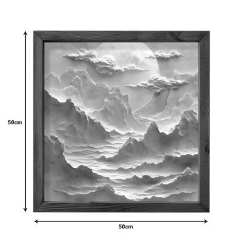 Alternative view of Πίνακας σε καμβά Jedia  με ψηφιακή εκτύπωση 50x3.5x50εκ