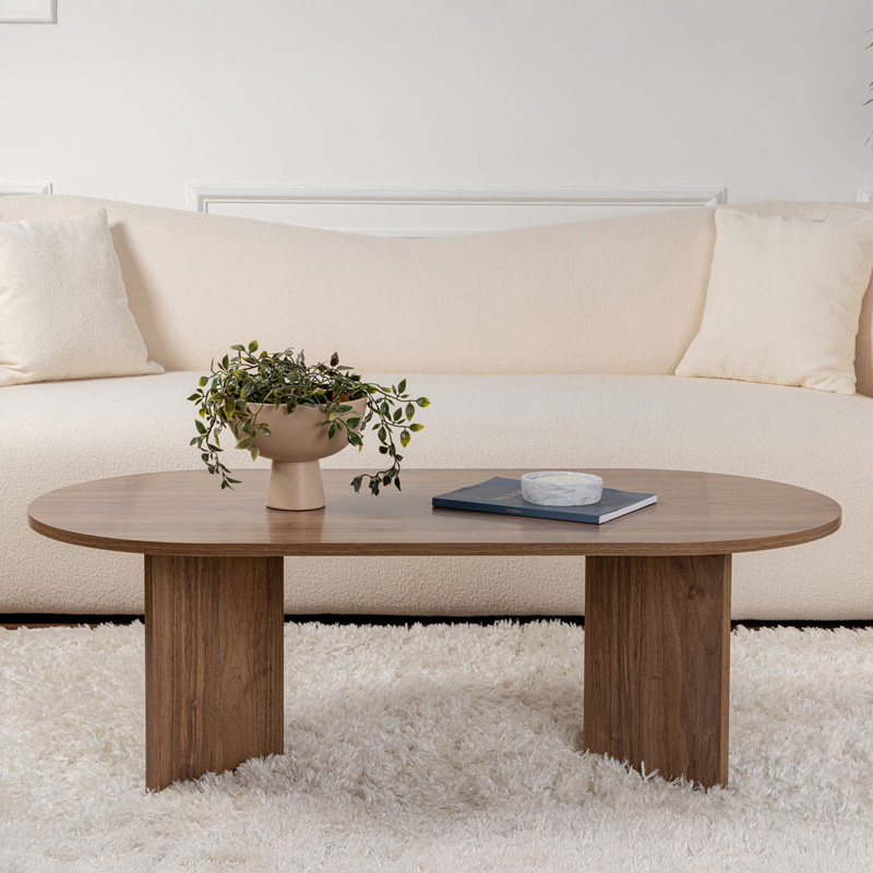Τραπέζι σαλονιού Tabletod σε καρυδί απόχρωση 119x60x40εκ - Image 2