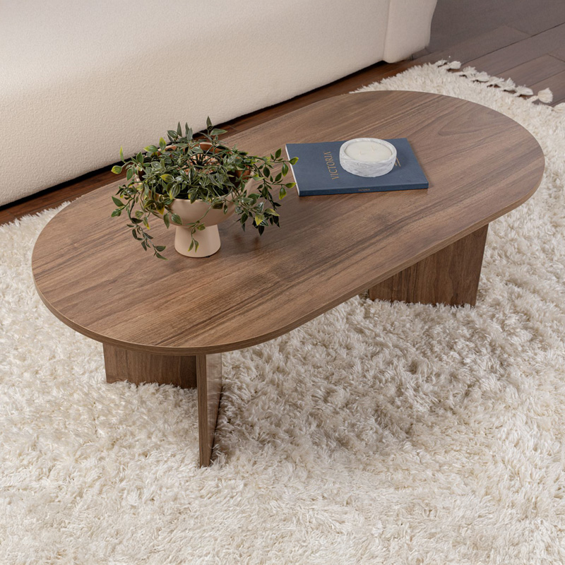 Τραπέζι σαλονιού Tabletod σε καρυδί απόχρωση 119x60x40εκ - Image 3