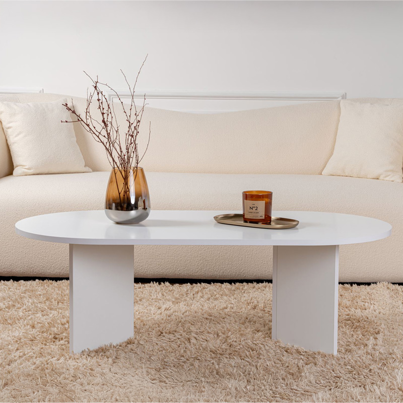 Τραπέζι σαλονιού Tabletod σε λευκή απόχρωση 119x60x40εκ - Image 2