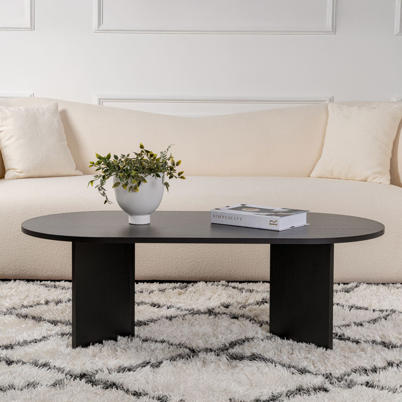 Τραπέζι σαλονιού Tabletod σε μαύρη απόχρωση 119x60x40εκ - Image 2