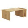 Τραπέζι σαλονιού Poko pakoworld σε oak απόχρωση 86.8x50x32