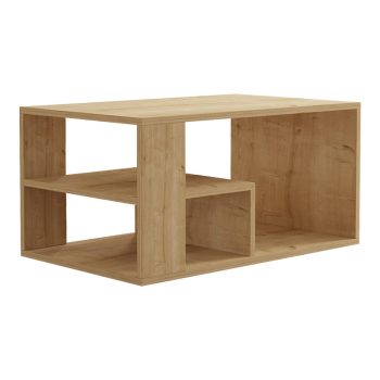 Τραπέζι σαλονιού Sobu pakoworld σε oak απόχρωση 80x50x40εκ 120-000510