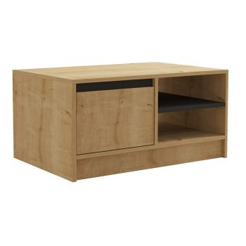 Τραπέζι σαλονιού Narli pakoworld σε oak απόχρωση 90x60x45εκ 120-000512