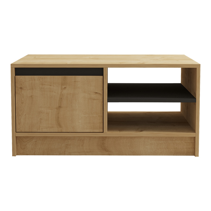 Τραπέζι σαλονιού Narli σε oak απόχρωση 90x60x45εκ - Image 5