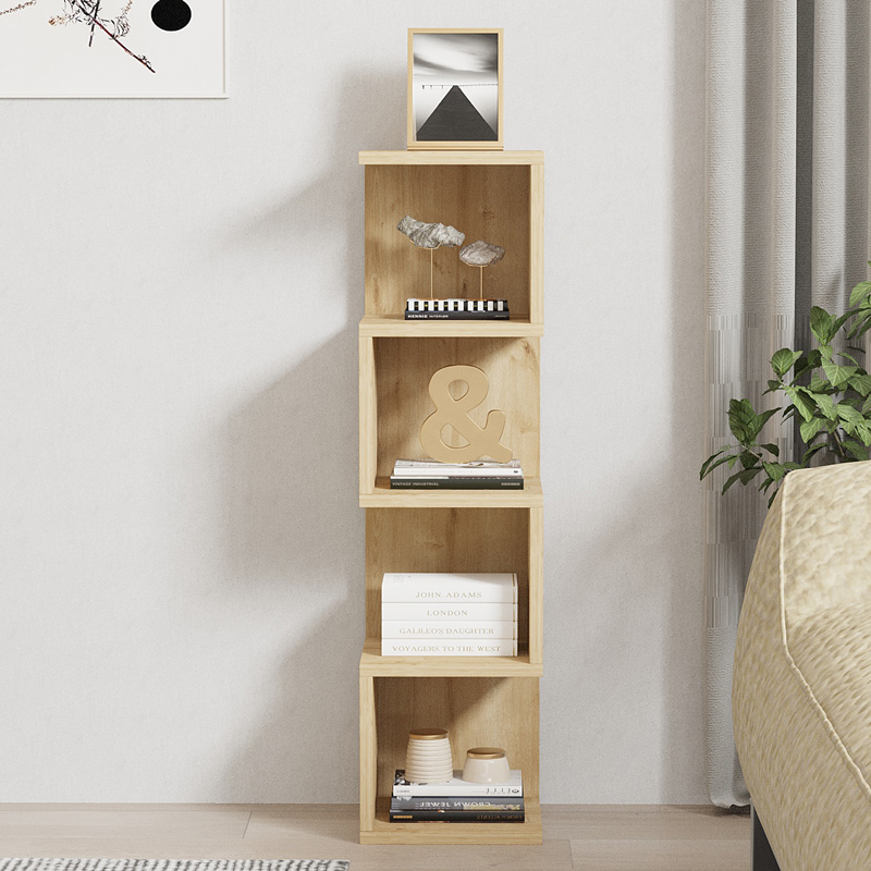 Ραφιέρα επιδαπέδια Pratel σε oak απόχρωση 25x27x95εκ - Image 3