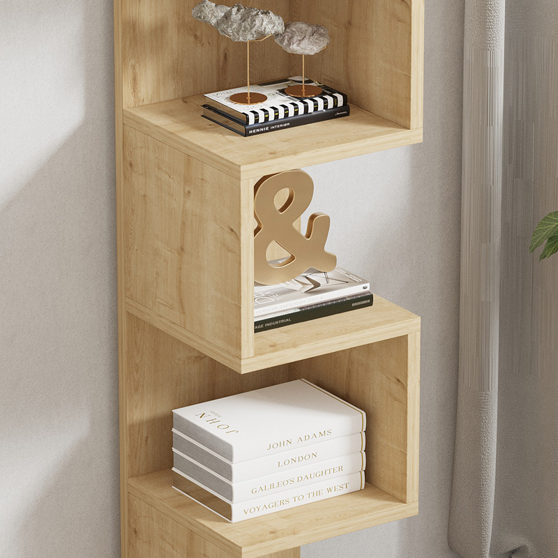 Ραφιέρα επιδαπέδια Pratel σε oak απόχρωση 25x27x95εκ - Image 4