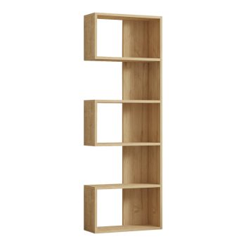 Βιβλιοθήκη Cascade pakoworld σε oak απόχρωση 51.8x22x150εκ 120-000522
