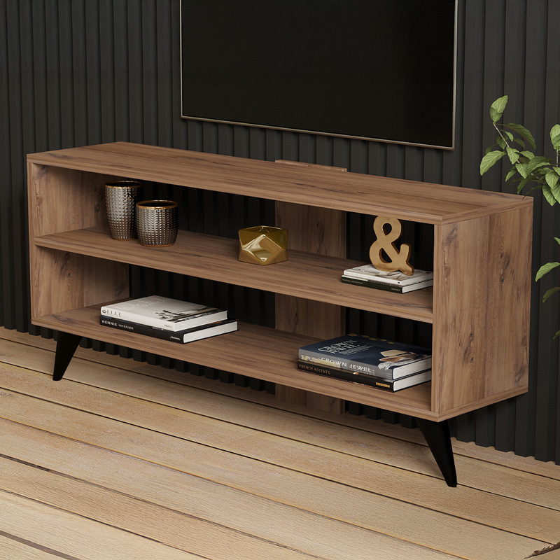 Έπιπλο τηλεόρασης Prestige σε sonoma απόχρωση 120x29,6x50εκ - Image 4