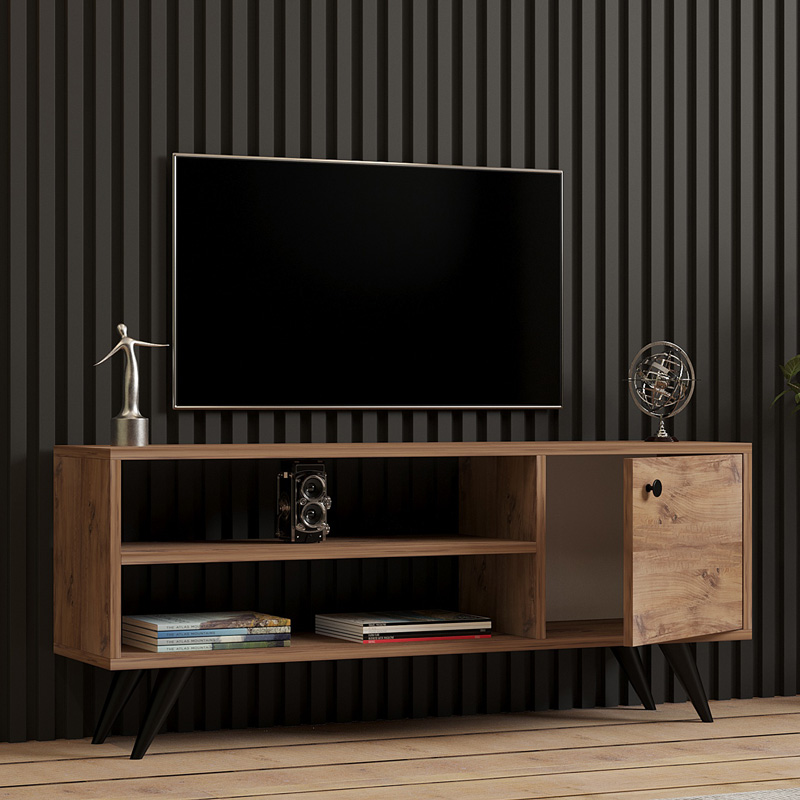 Έπιπλο τηλεόρασης Wison σε sonoma απόχρωση 120x29x50εκ - Image 3