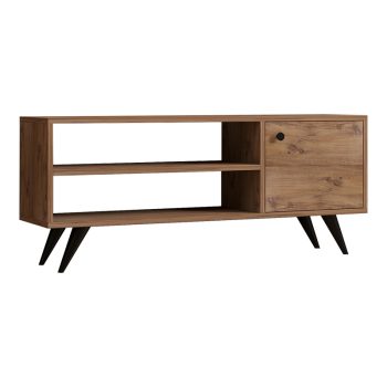 Έπιπλο τηλεόρασης Wison pakoworld σε sonoma απόχρωση 120x29x50εκ 120-000541