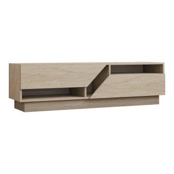 Έπιπλο τηλεόρασης Cogo pakoworld σε όψη τραβερτίνας 160x40x45εκ 120-000543