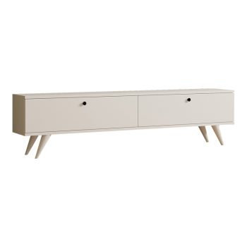 Έπιπλο τηλεόρασης Jate pakoworld σε λευκή απόχρωση 160x25x40εκ 120-000547