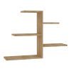 Ραφιέρα τοίχου Callum pakoworld σε oak απόχρωση 82.2x19