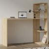 Γραφείο με βιβλιοθήκη Mergo pakoworld σε oak απόχρωση 121x51x75εκ 120-000572