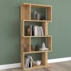 Βιβλιοθήκη Kadu pakoworld σε oak απόχρωση 72x22x147εκ 120-000610