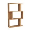 Βιβλιοθήκη Kadu pakoworld σε oak απόχρωση 72x22x108εκ 120-000614