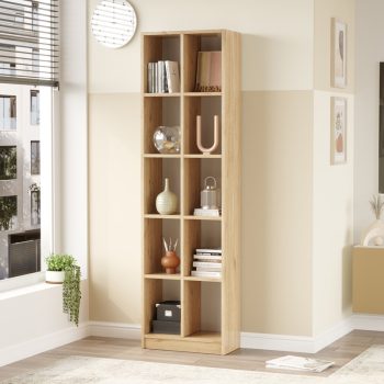 Alternative view of Βιβλιοθήκη Oteca 10θέσεων  oak 51.1x25.4x180εκ